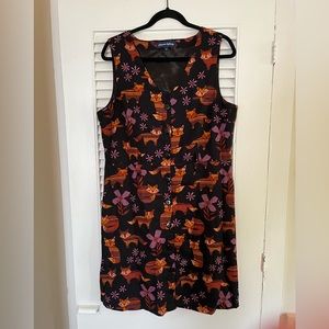 ModCloth X Princess Highway Fox Dress with Tie Waist